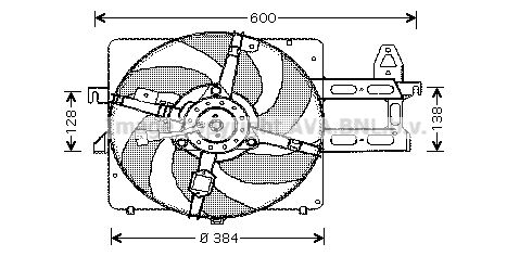 AVA QUALITY COOLING ventiliatorius, radiatoriaus FD7534